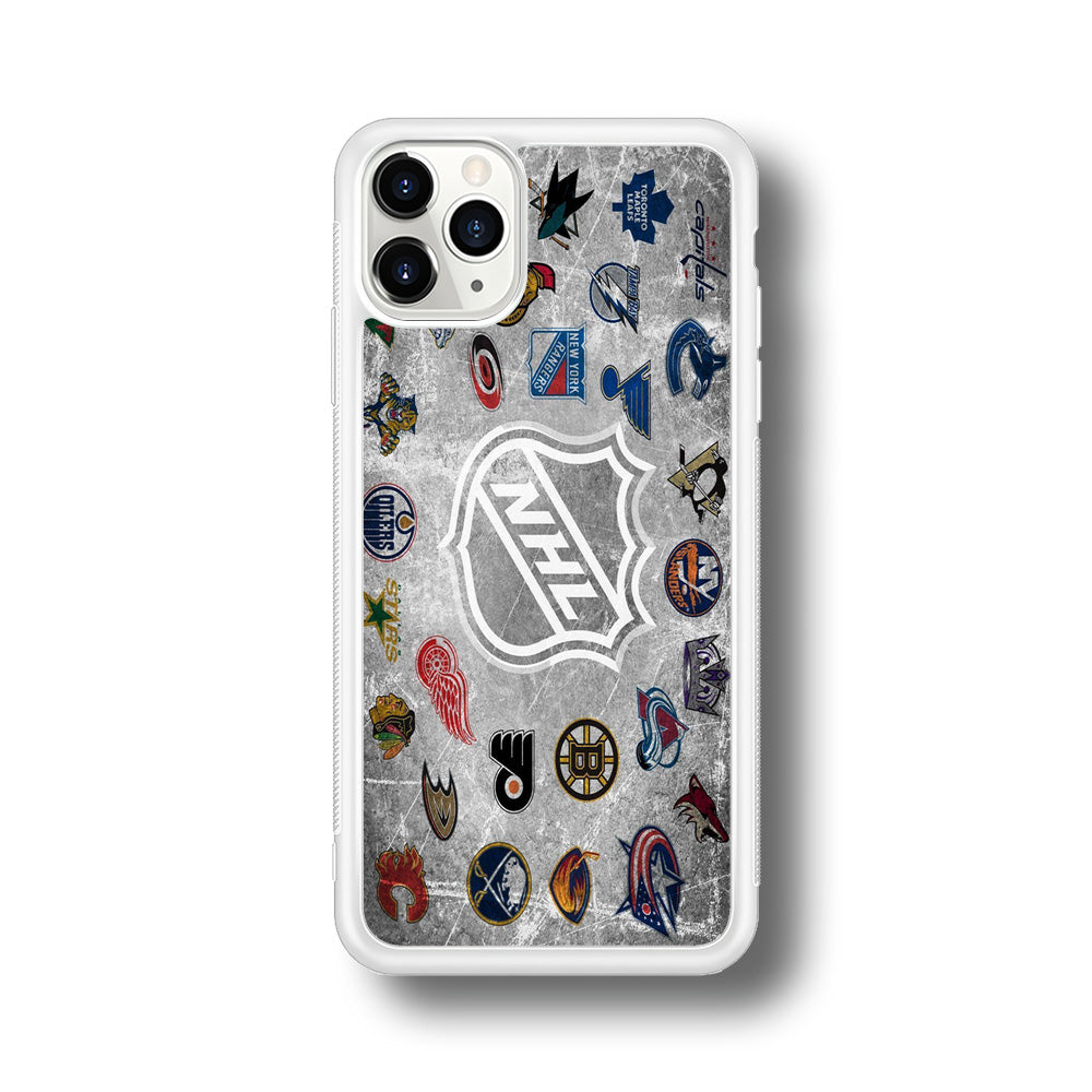 Hockey Teams NHL 003 iPhone 11 Pro Max Case-Phone Case-Rubber White (2D Case)-Altracase