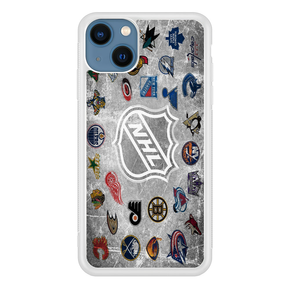 Hockey Teams NHL 003 iPhone 13 Mini Case-Phone Case-Rubber White (2D Case)-Altracase