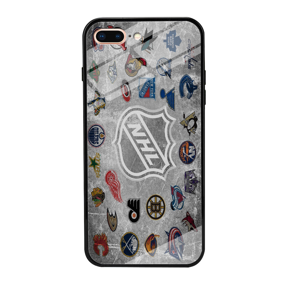 Hockey Teams NHL 003 iPhone 8 Plus Case-Phone Case-Tempered Glass Case-Altracase
