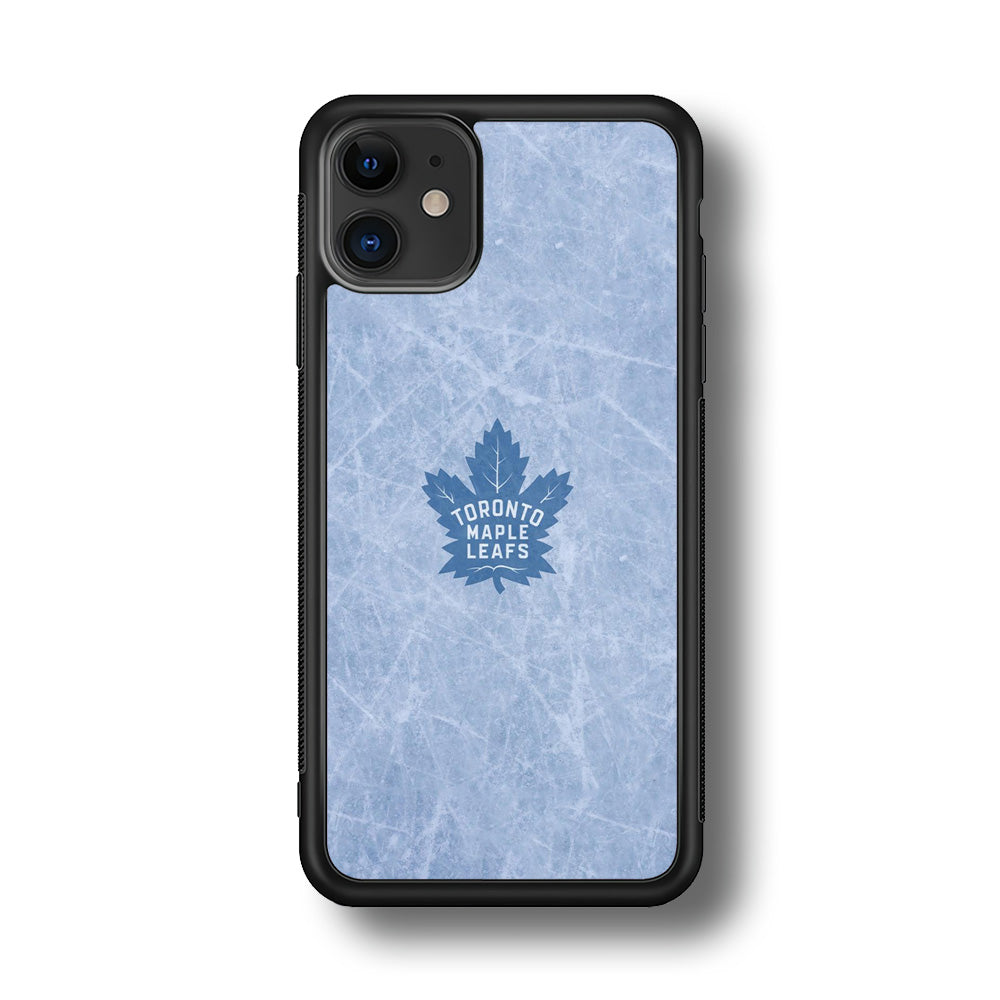 Hockey Toronto Maple Leafs NHL 001 iPhone 11 Case-Phone Case-Rubber Black (2D Case)-Altracase
