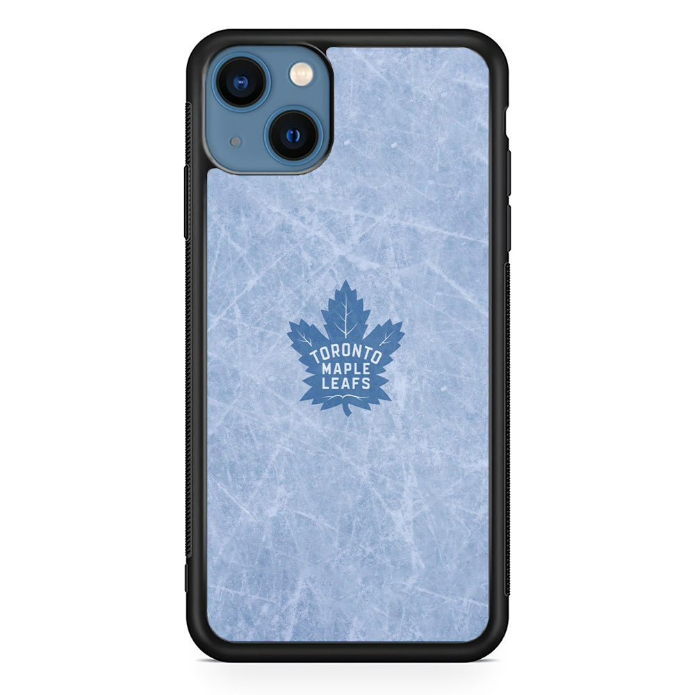 Hockey Toronto Maple Leafs NHL 001 iPhone 13 Mini Case-Phone Case-Rubber Black (2D Case)-Altracase