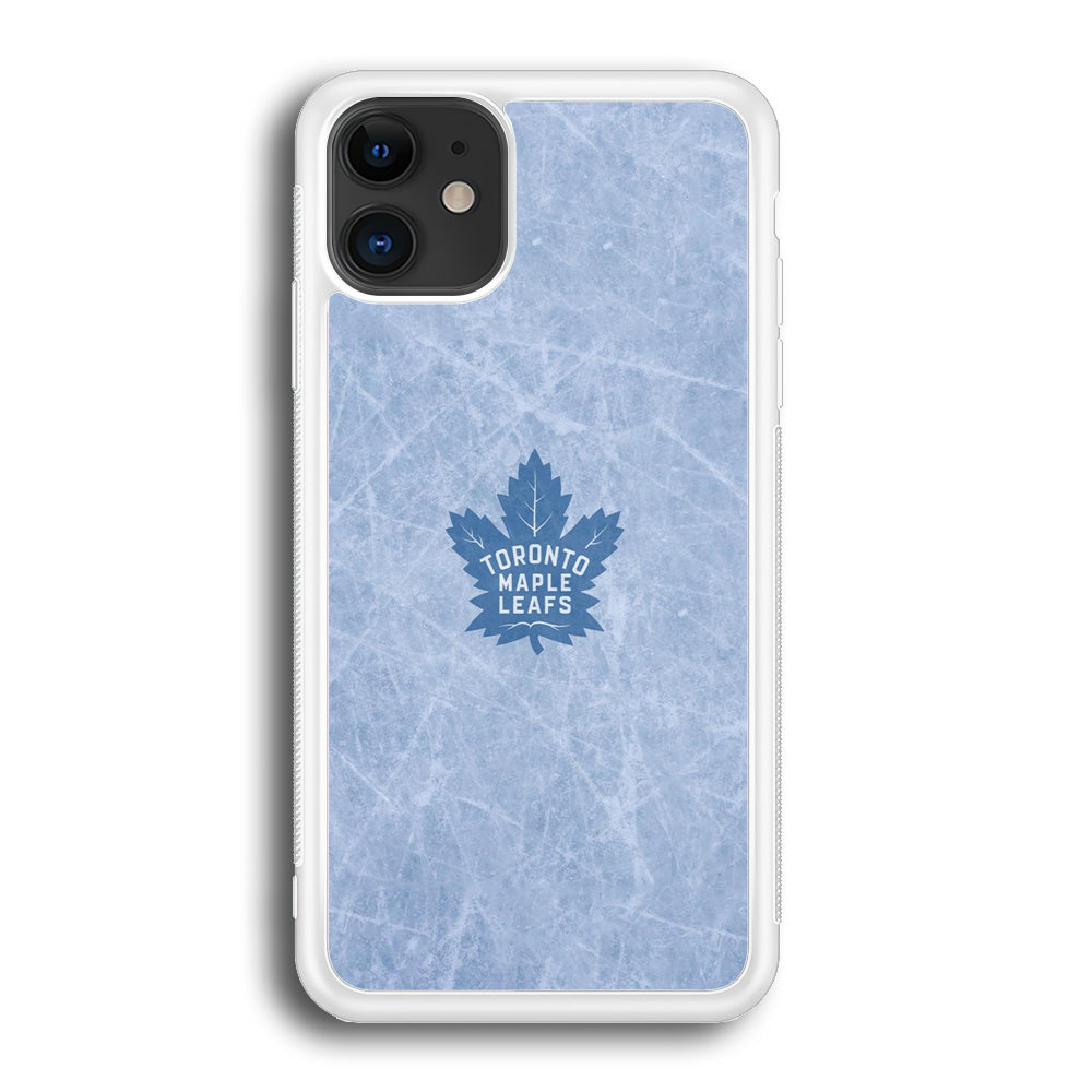 Hockey Toronto Maple Leafs NHL 001 iPhone 12 Case-Phone Case-Rubber White (2D Case)-Altracase