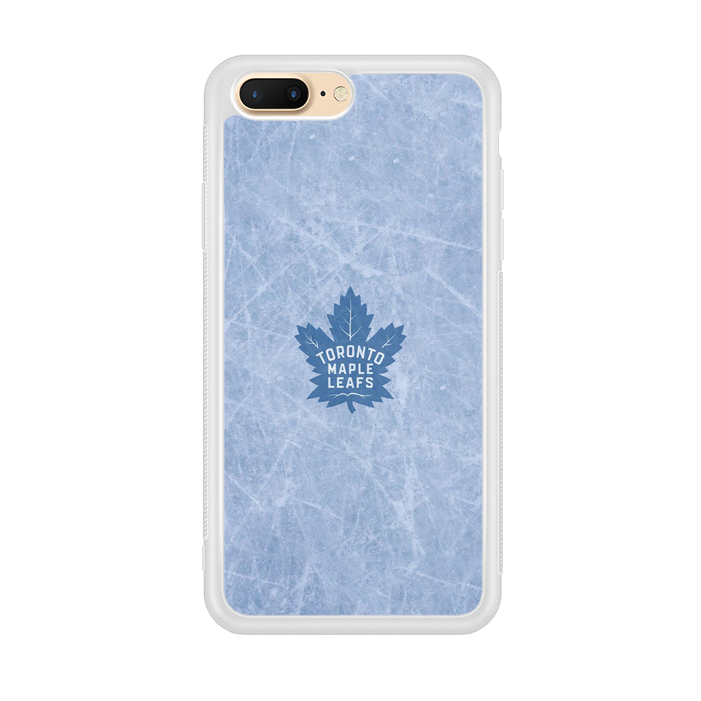 Hockey Toronto Maple Leafs NHL 001 iPhone 8 Plus Case-Phone Case-Rubber White (2D Case)-Altracase