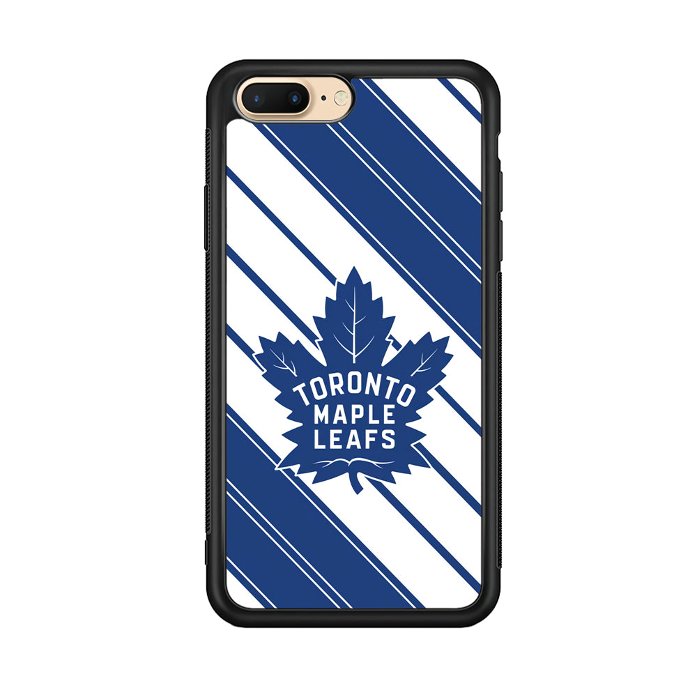 Hockey Toronto Maple Leafs NHL 002 iPhone 8 Plus Case-Phone Case-Rubber Black (2D Case)-Altracase