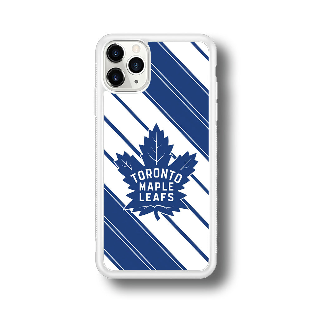 Hockey Toronto Maple Leafs NHL 002 iPhone 11 Pro Max Case-Phone Case-Rubber White (2D Case)-Altracase