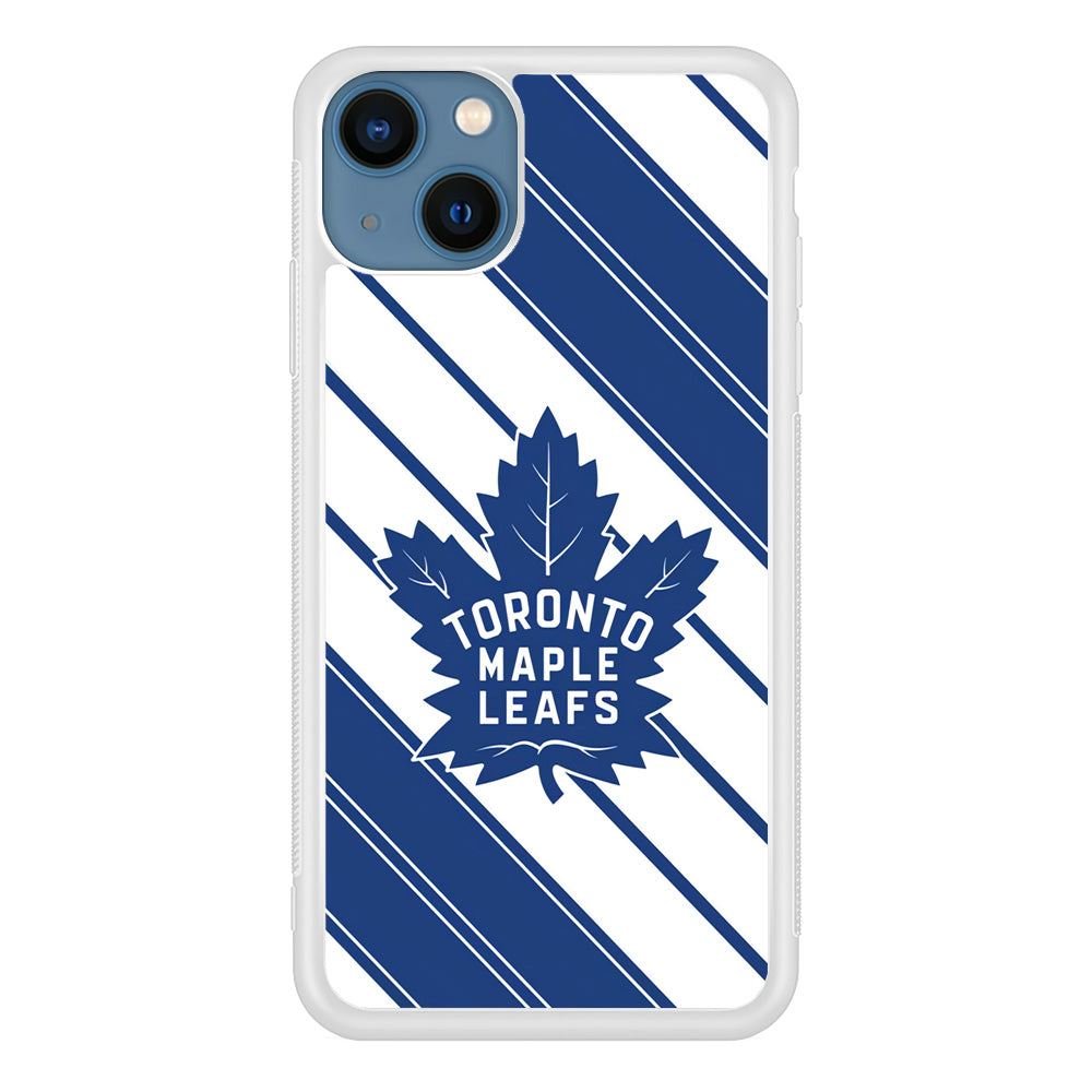 Hockey Toronto Maple Leafs NHL 002 iPhone 13 Mini Case-Phone Case-Rubber White (2D Case)-Altracase