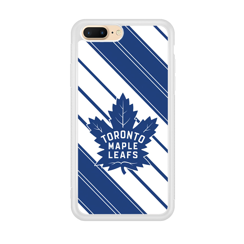 Hockey Toronto Maple Leafs NHL 002 iPhone 8 Plus Case-Phone Case-Rubber White (2D Case)-Altracase