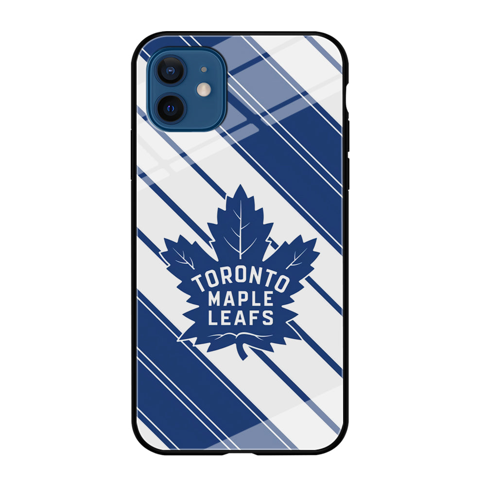 Hockey Toronto Maple Leafs NHL 002 iPhone 12 Case-Phone Case-Tempered Glass Case-Altracase