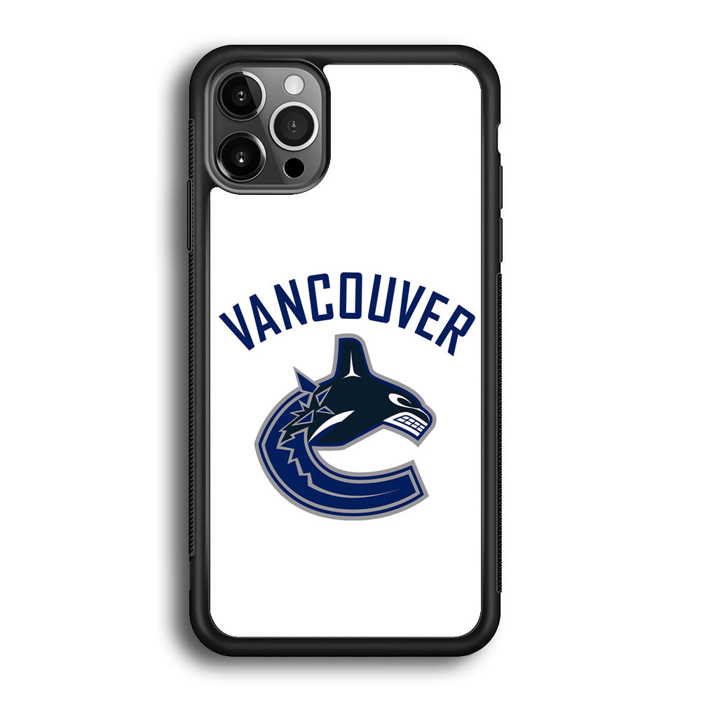 Hockey Vancouver Canucks NHL 001 iPhone 12 Pro Max Case-Phone Case-Rubber Black (2D Case)-Altracase