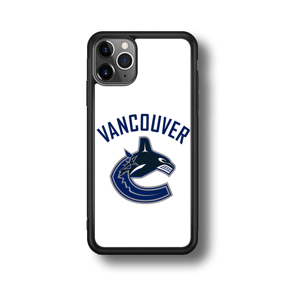 Hockey Vancouver Canucks NHL 001 iPhone 11 Pro Max Case-Phone Case-Rubber Black (2D Case)-Altracase