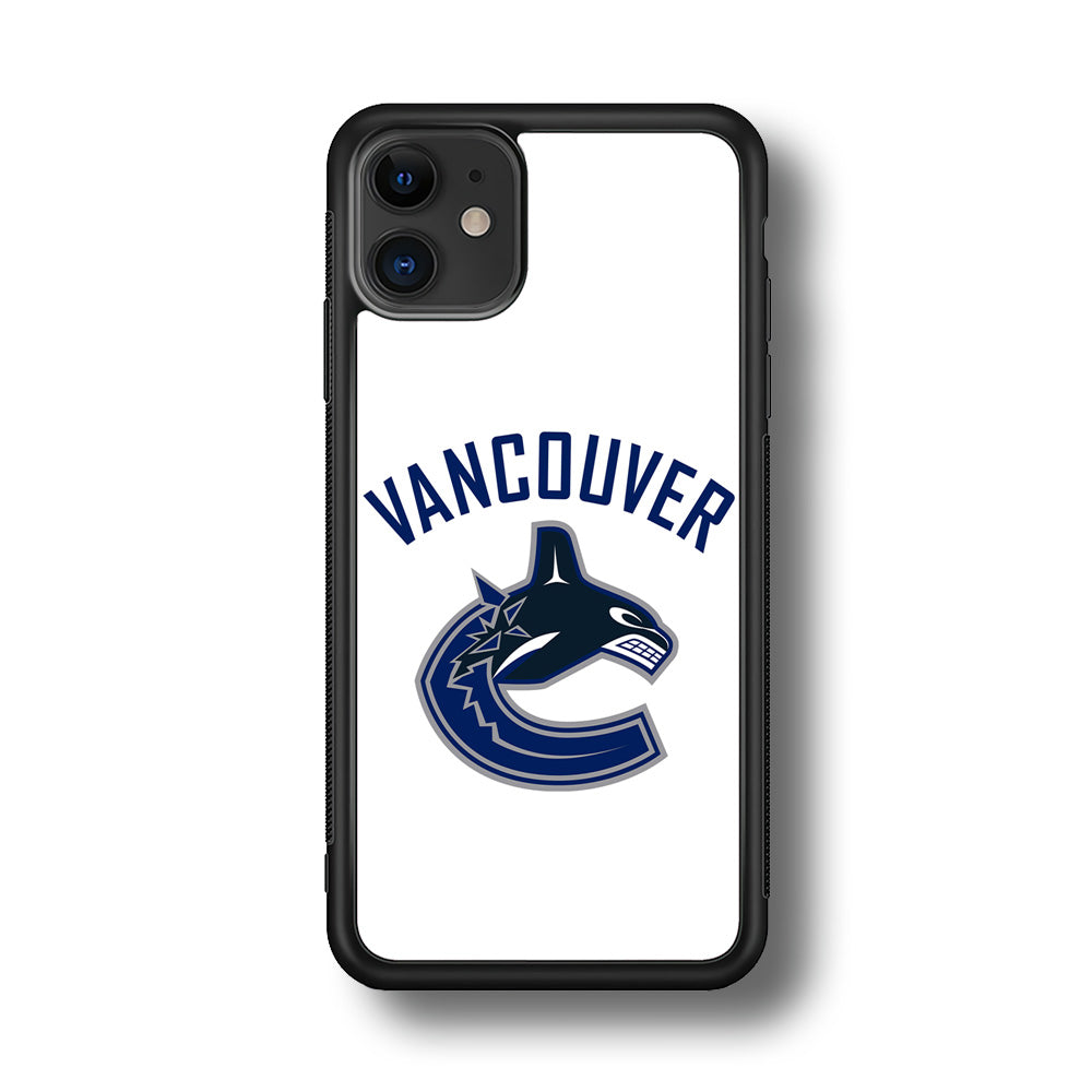 Hockey Vancouver Canucks NHL 001 iPhone 11 Case-Phone Case-Rubber Black (2D Case)-Altracase