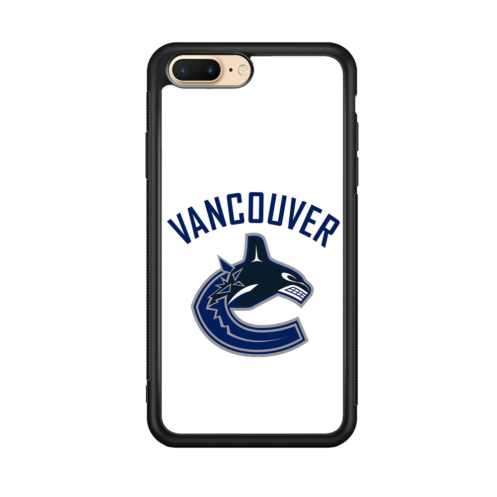 Hockey Vancouver Canucks NHL 001 iPhone 8 Plus Case-Phone Case-Rubber Black (2D Case)-Altracase