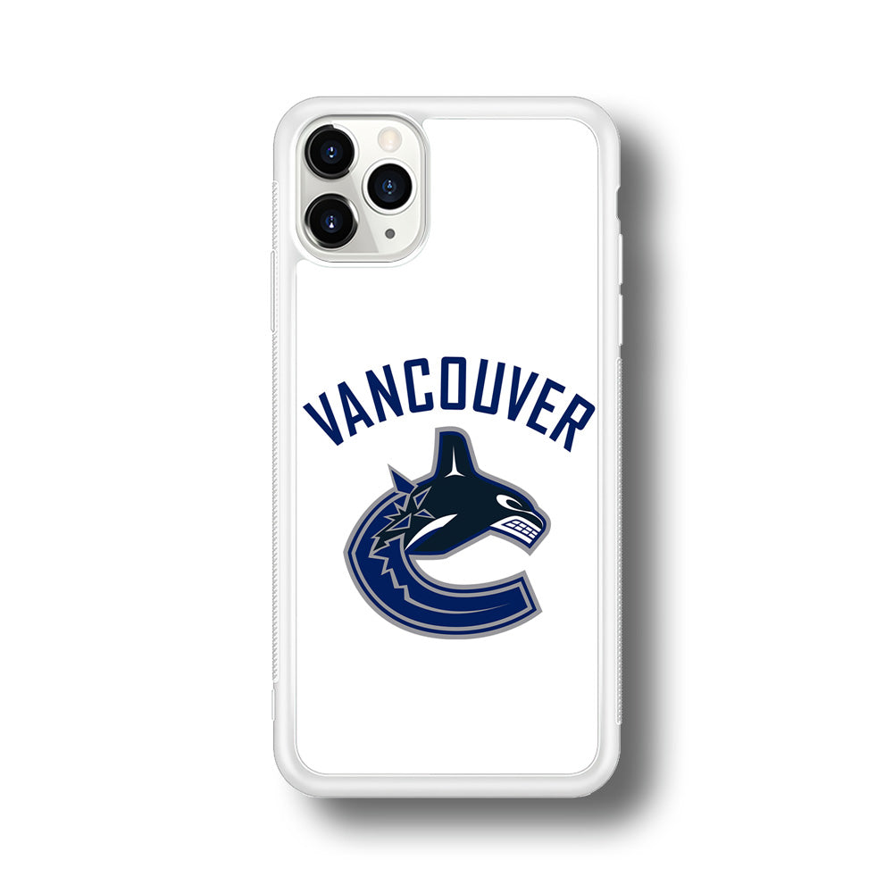 Hockey Vancouver Canucks NHL 001 iPhone 11 Pro Max Case-Phone Case-Rubber White (2D Case)-Altracase