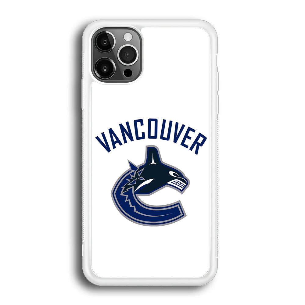 Hockey Vancouver Canucks NHL 001 iPhone 12 Pro Max Case-Phone Case-Rubber White (2D Case)-Altracase
