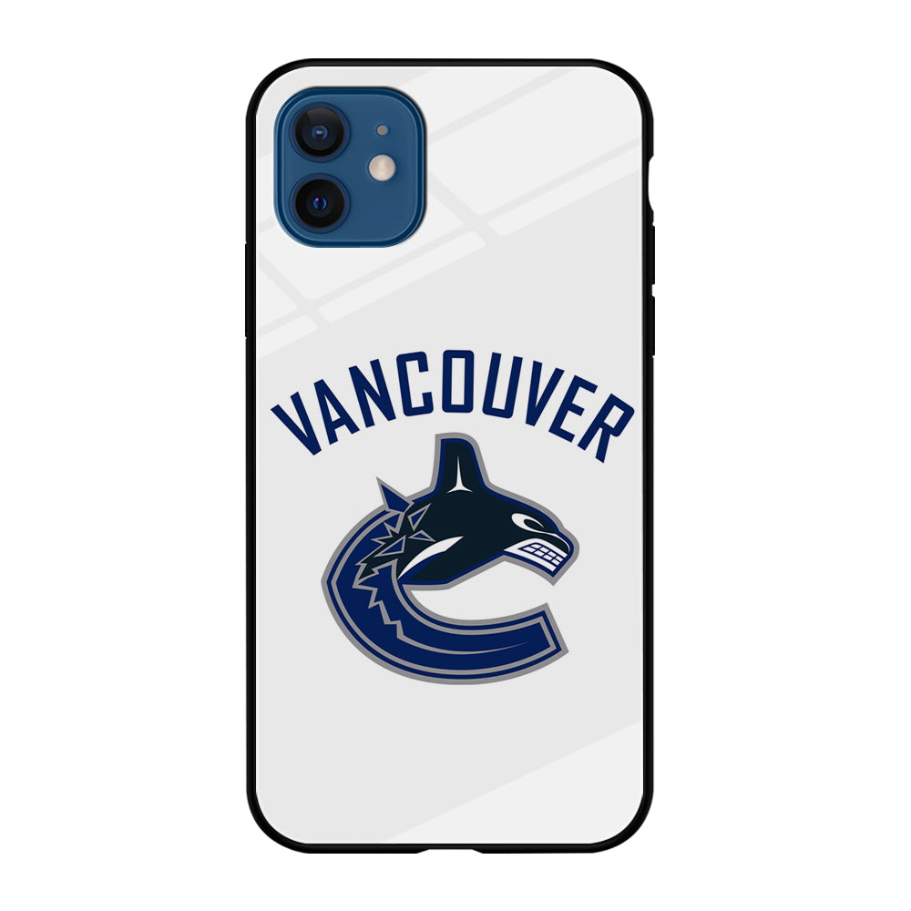Hockey Vancouver Canucks NHL 001 iPhone 12 Case-Phone Case-Tempered Glass Case-Altracase