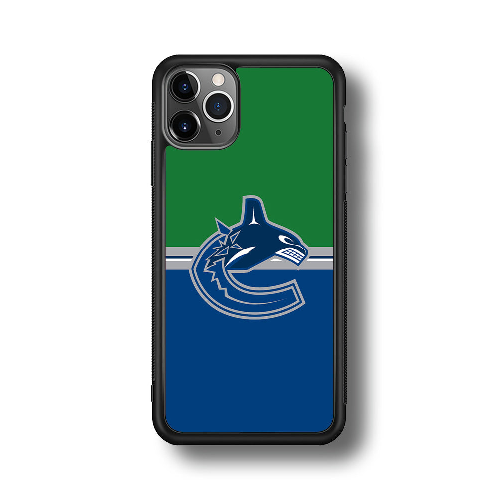 Hockey Vancouver Canucks NHL 002 iPhone 11 Pro Max Case-Phone Case-Rubber Black (2D Case)-Altracase