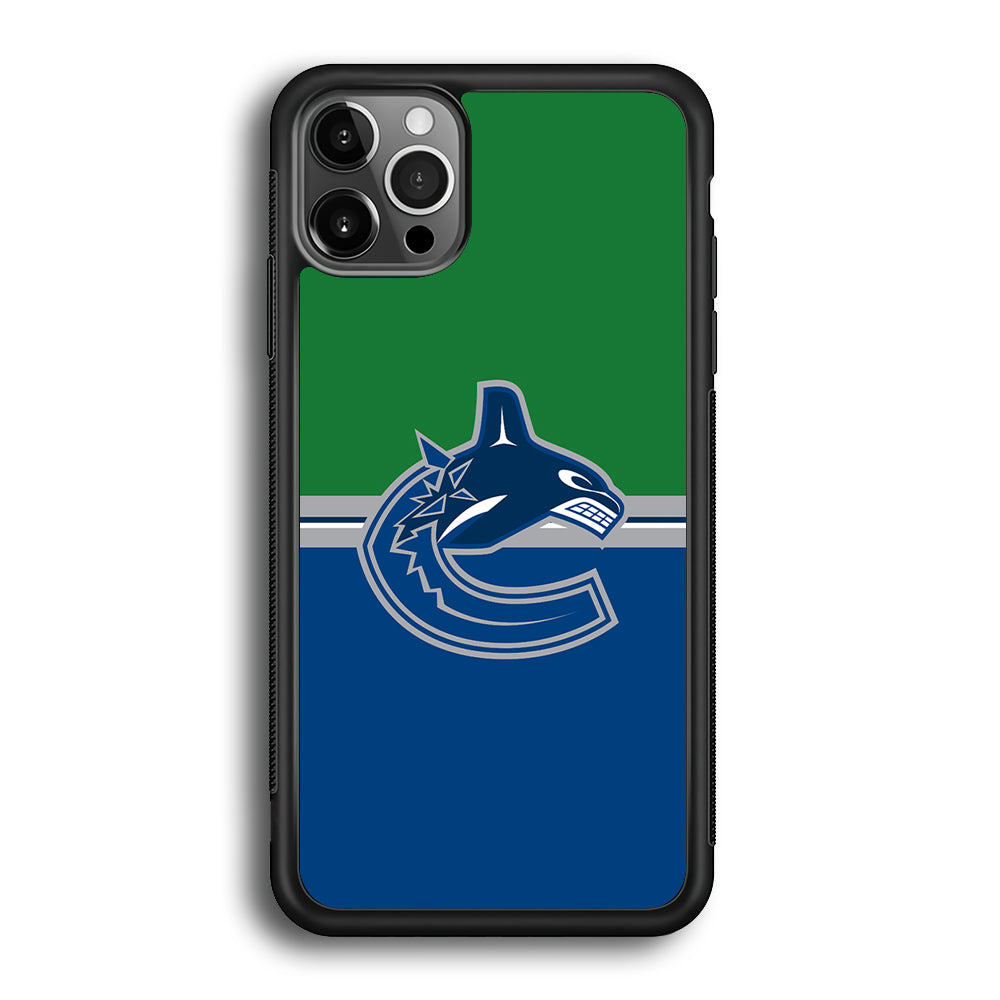 Hockey Vancouver Canucks NHL 002 iPhone 12 Pro Max Case-Phone Case-Rubber Black (2D Case)-Altracase