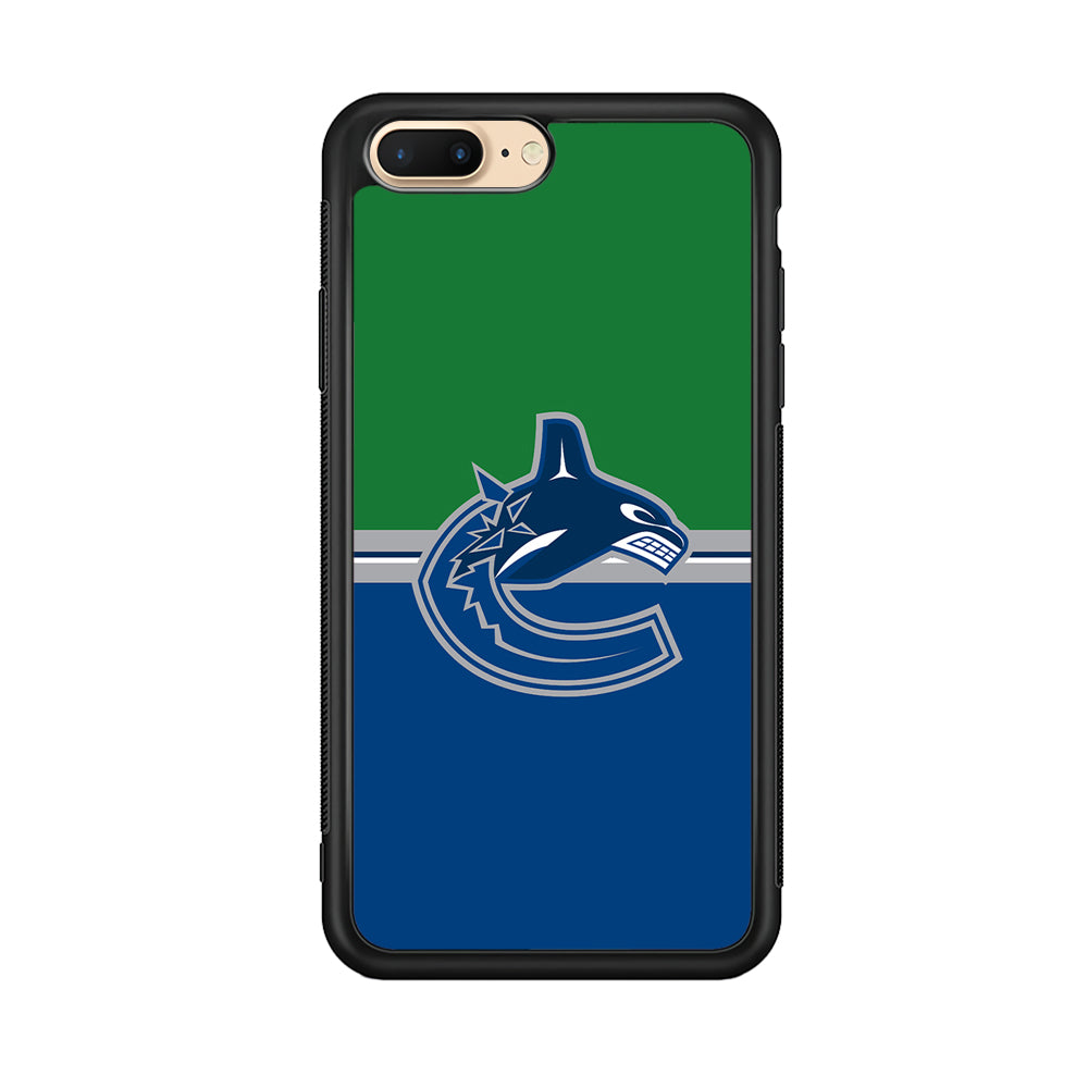 Hockey Vancouver Canucks NHL 002 iPhone 8 Plus Case-Phone Case-Rubber Black (2D Case)-Altracase