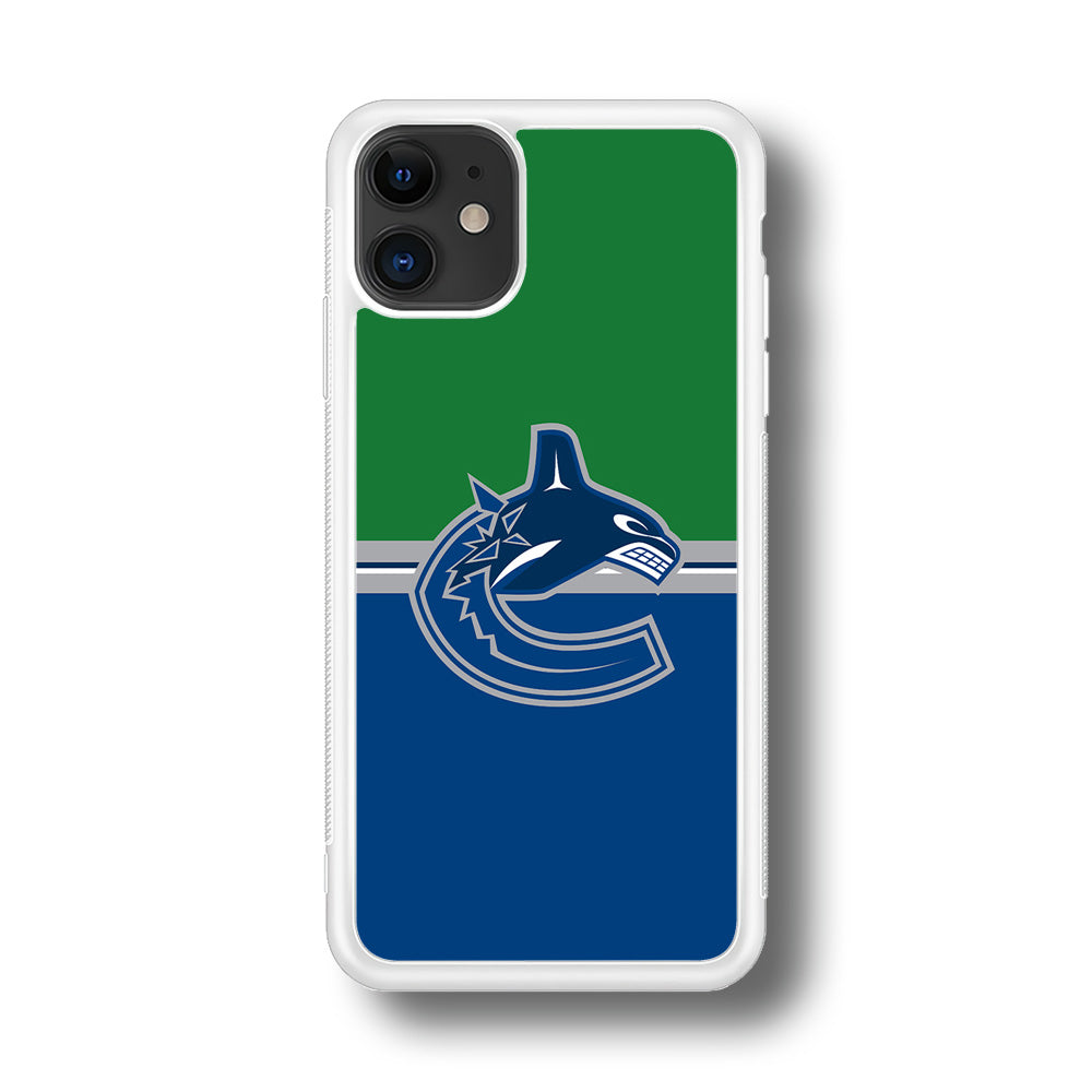 Hockey Vancouver Canucks NHL 002 iPhone 11 Case-Phone Case-Rubber White (2D Case)-Altracase