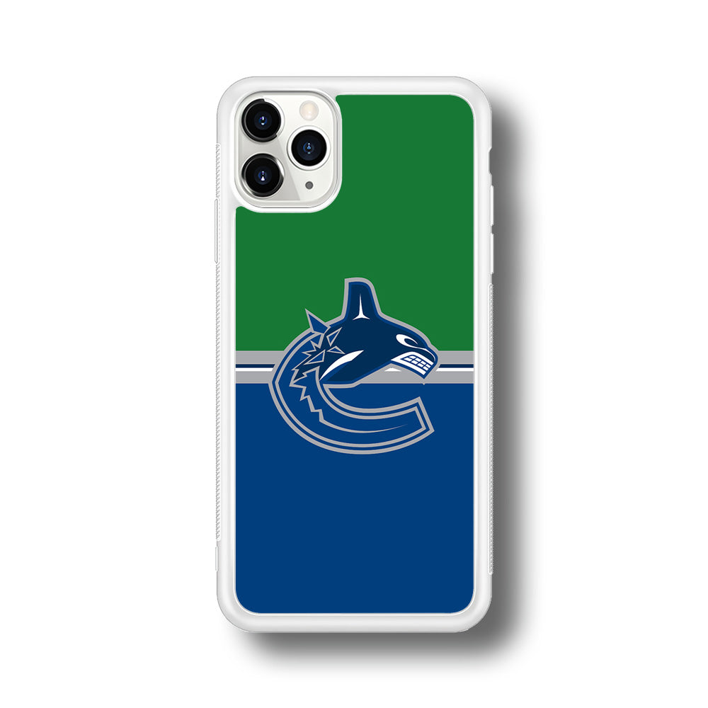 Hockey Vancouver Canucks NHL 002 iPhone 11 Pro Max Case-Phone Case-Rubber White (2D Case)-Altracase