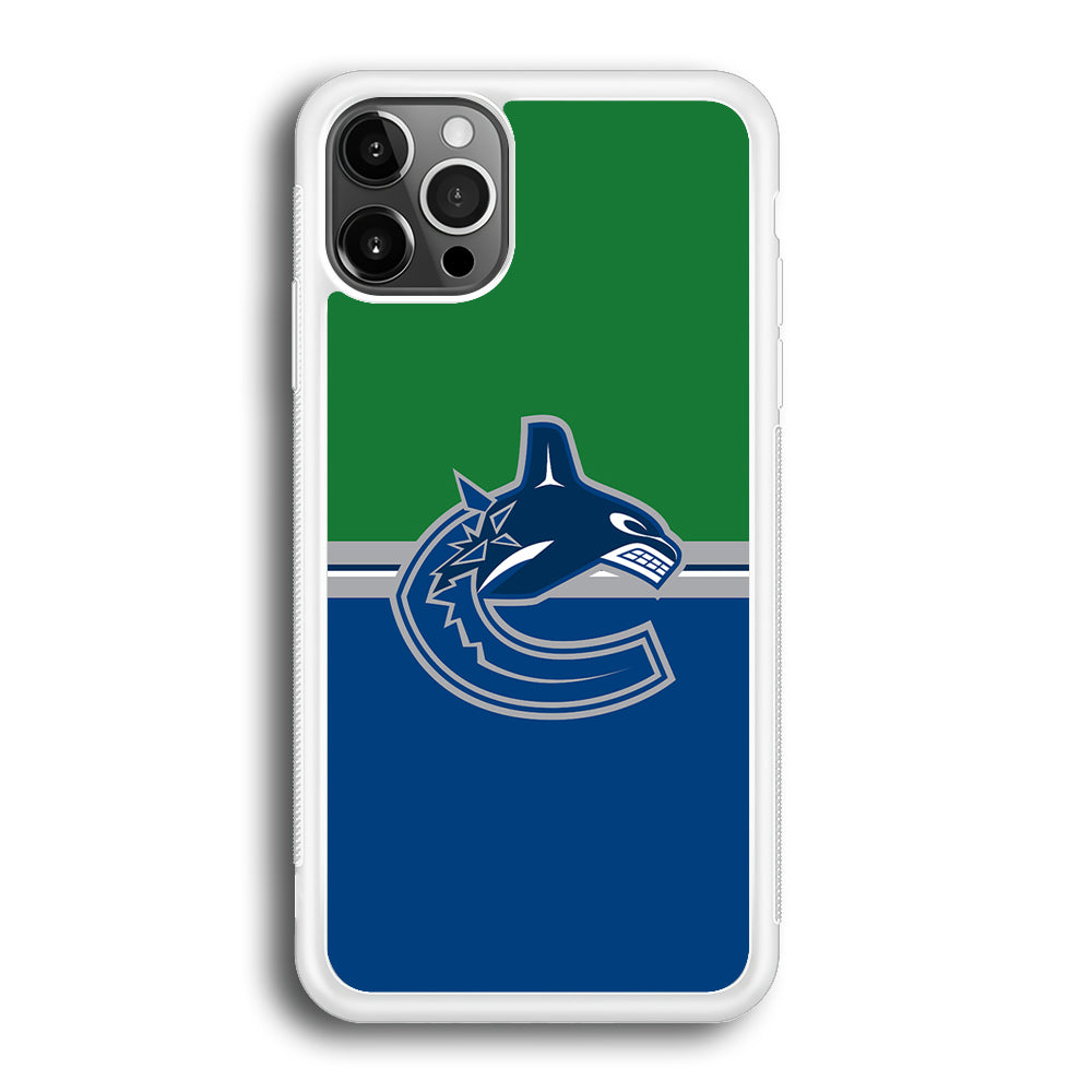 Hockey Vancouver Canucks NHL 002 iPhone 12 Pro Max Case-Phone Case-Rubber White (2D Case)-Altracase