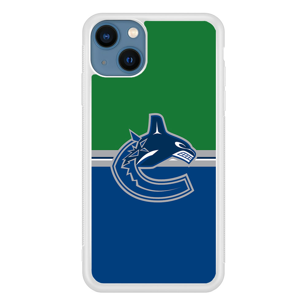 Hockey Vancouver Canucks NHL 002 iPhone 13 Mini Case-Phone Case-Rubber White (2D Case)-Altracase