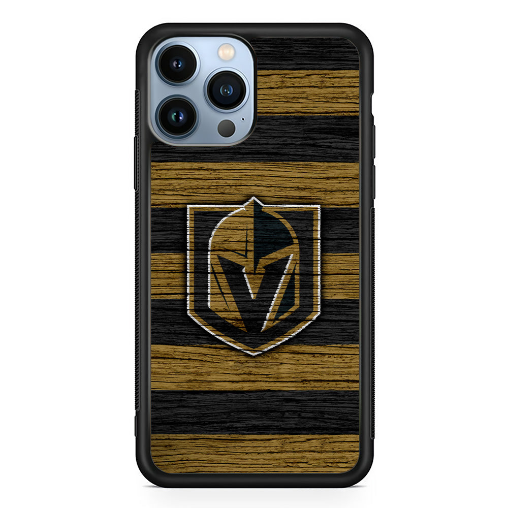 Hockey Vegas Golden Knights NHL 001 iPhone 15 Pro Case-Phone Case-Rubber Black (2D Case)-Altracase