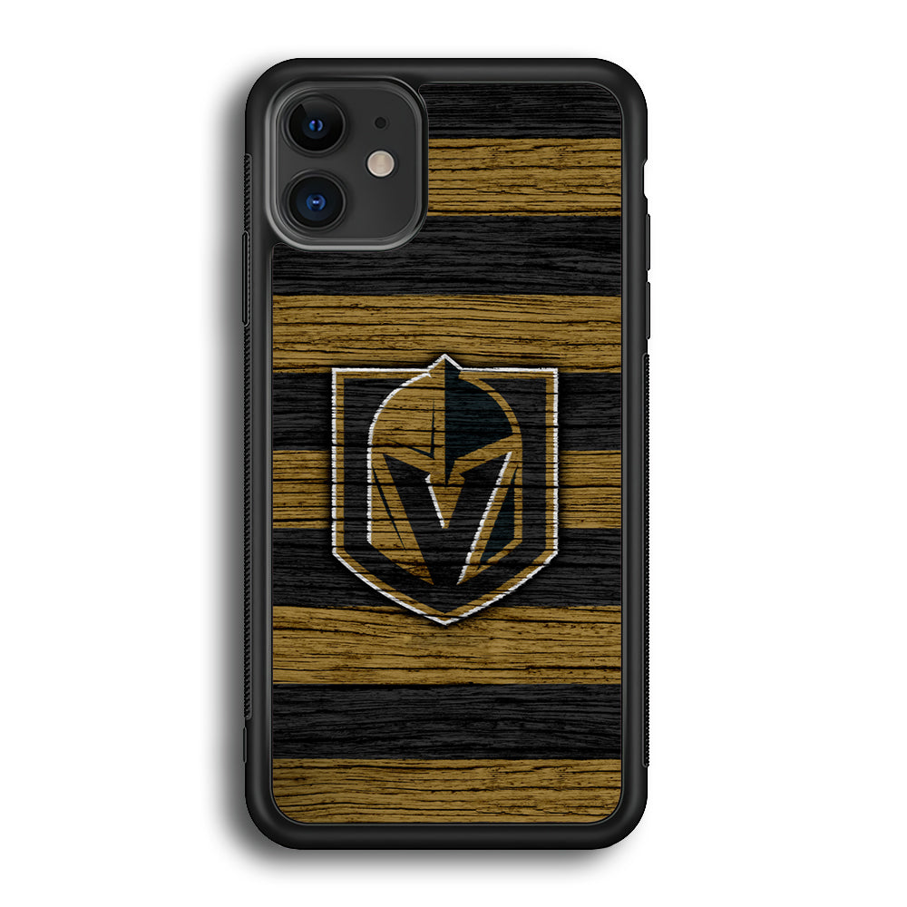 Hockey Vegas Golden Knights NHL 001 iPhone 12 Case-Phone Case-Rubber Black (2D Case)-Altracase