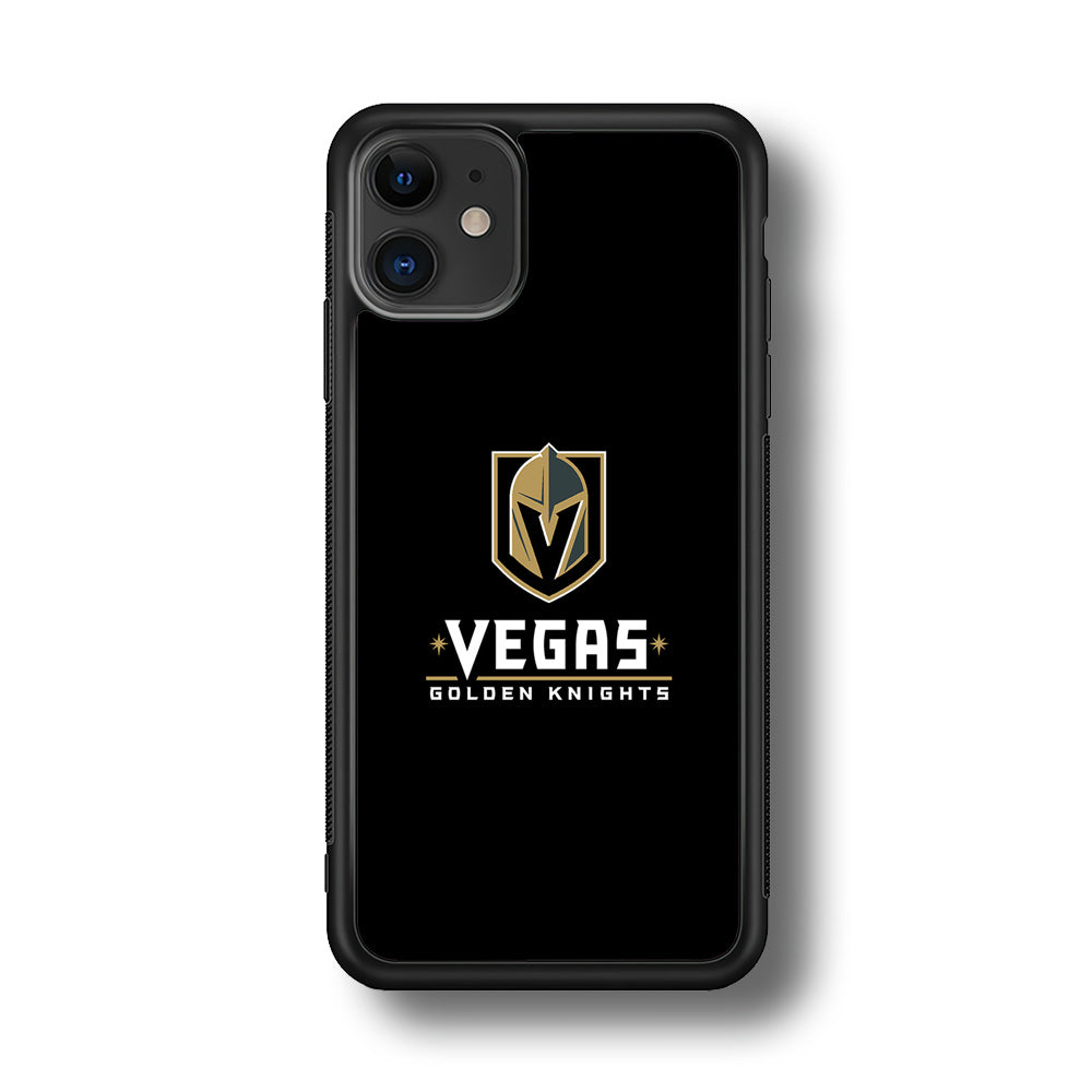 Hockey Vegas Golden Knights NHL 002 iPhone 11 Case-Phone Case-Rubber Black (2D Case)-Altracase