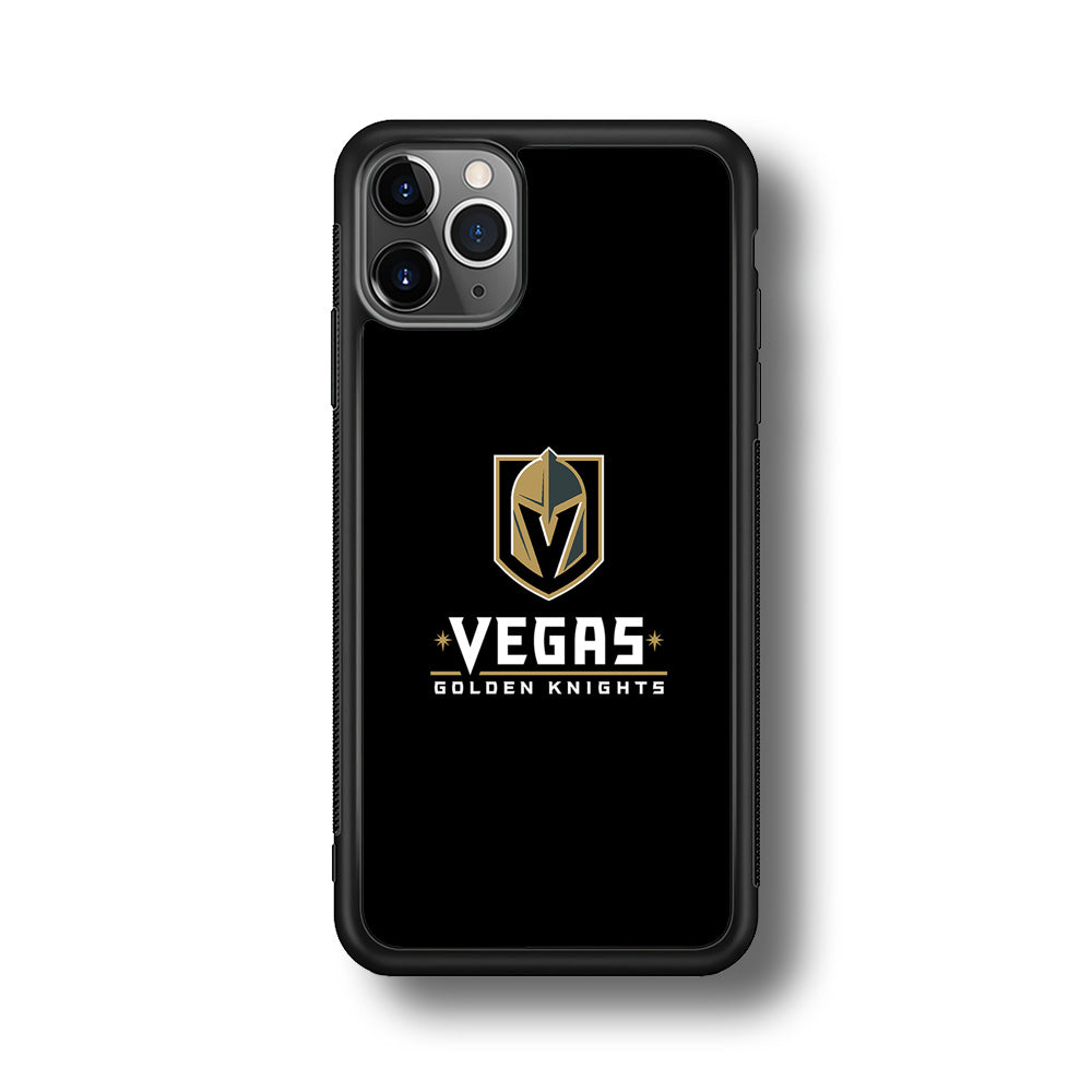 Hockey Vegas Golden Knights NHL 002 iPhone 11 Pro Max Case-Phone Case-Rubber Black (2D Case)-Altracase