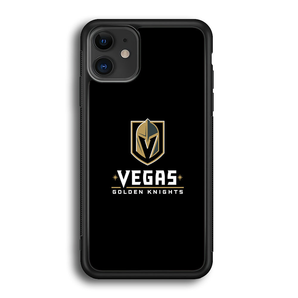 Hockey Vegas Golden Knights NHL 002 iPhone 12 Case-Phone Case-Rubber Black (2D Case)-Altracase
