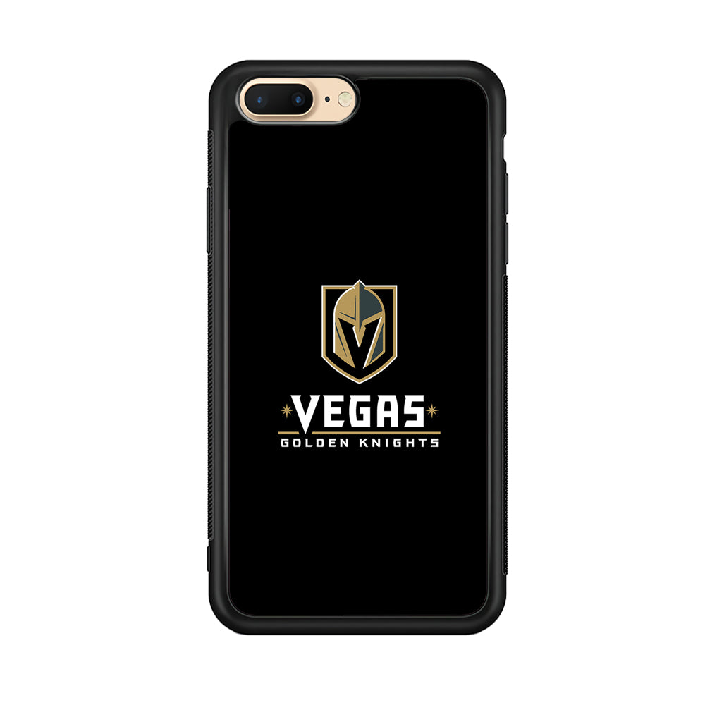 Hockey Vegas Golden Knights NHL 002 iPhone 8 Plus Case-Phone Case-Rubber Black (2D Case)-Altracase