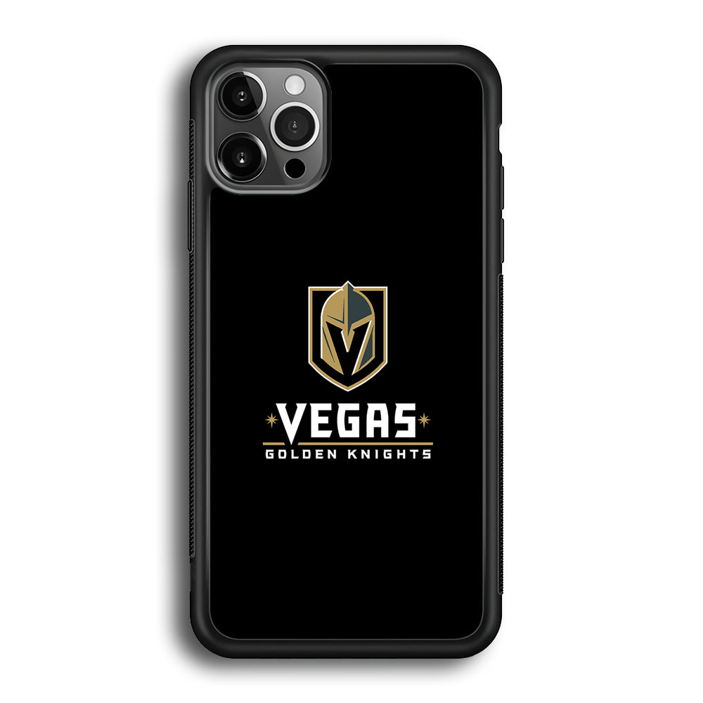 Hockey Vegas Golden Knights NHL 002 iPhone 12 Pro Max Case-Phone Case-Rubber Black (2D Case)-Altracase