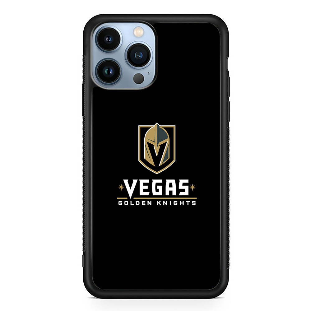Hockey Vegas Golden Knights NHL 001 iPhone 15 Pro Case-Phone Case-Rubber Black (2D Case)-Altracase