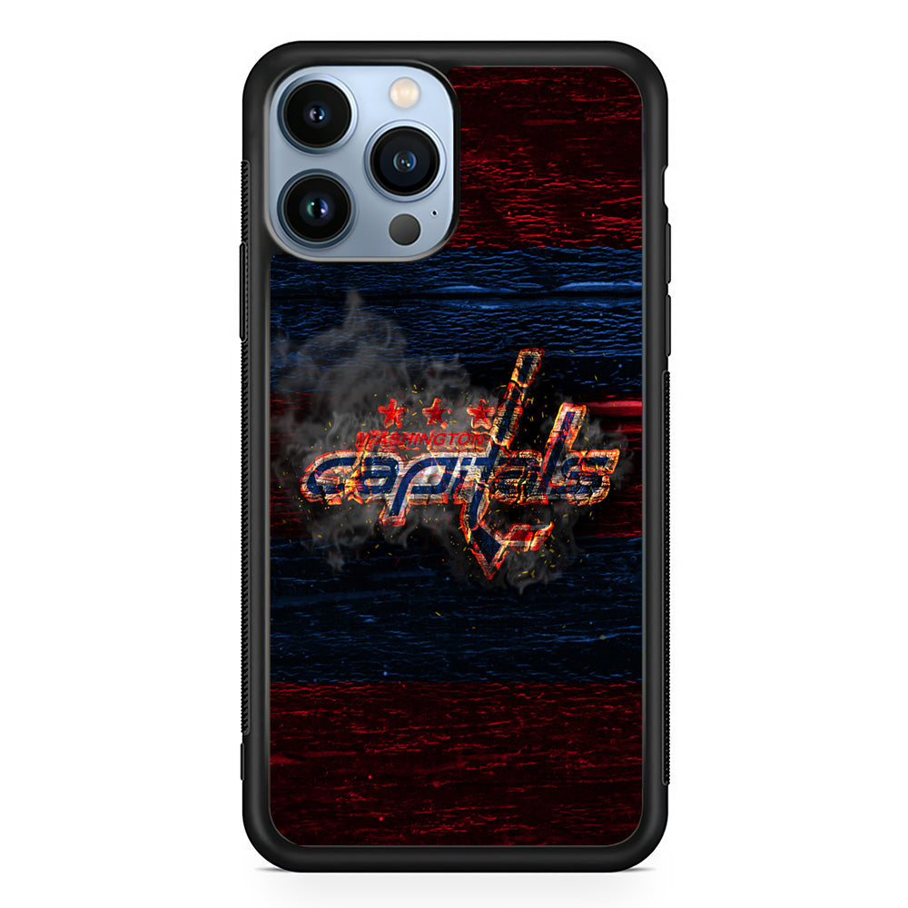 Hockey Washington Capitals NHL 001 iPhone 15 Pro Case-Phone Case-Rubber Black (2D Case)-Altracase