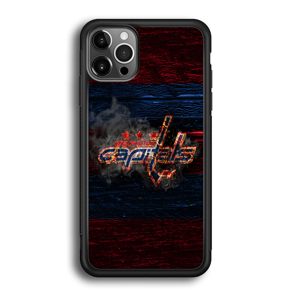 Hockey Washington Capitals NHL 001 iPhone 12 Pro Max Case-Phone Case-Rubber Black (2D Case)-Altracase