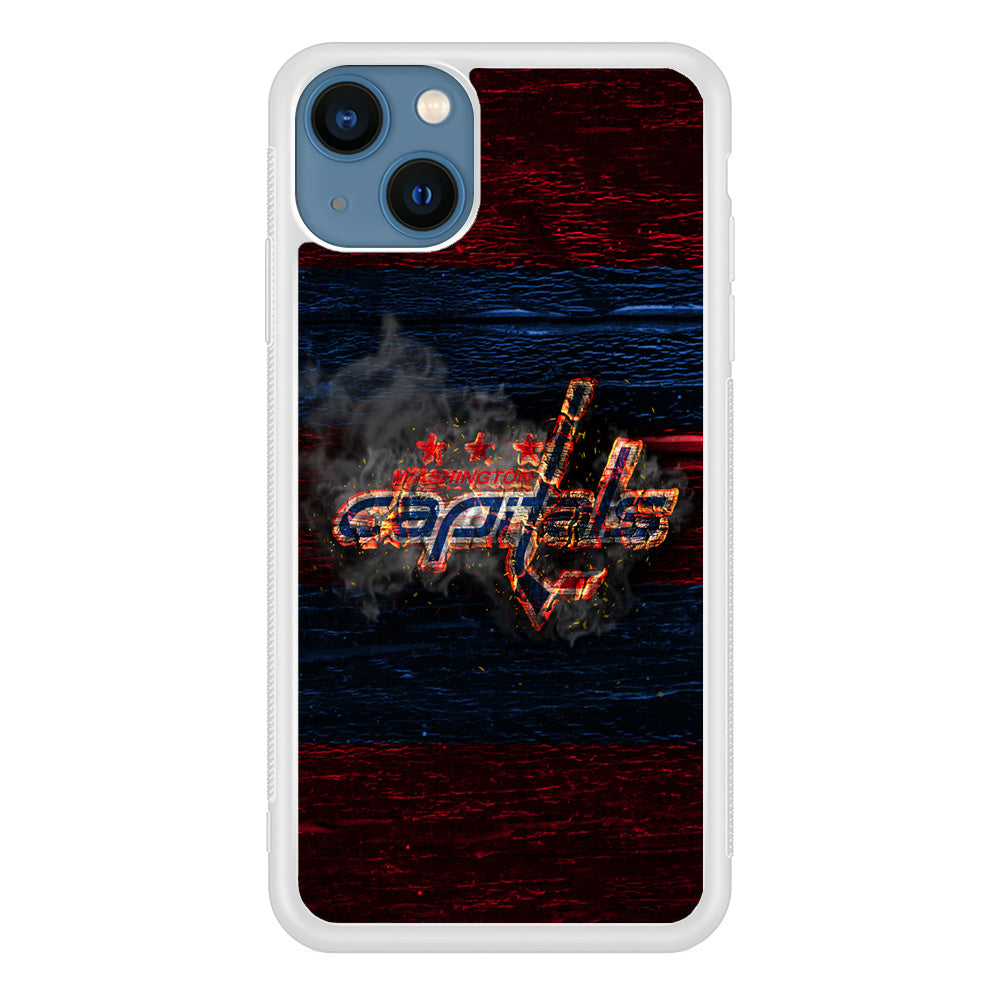 Hockey Washington Capitals NHL 001 iPhone 13 Mini Case-Phone Case-Rubber White (2D Case)-Altracase