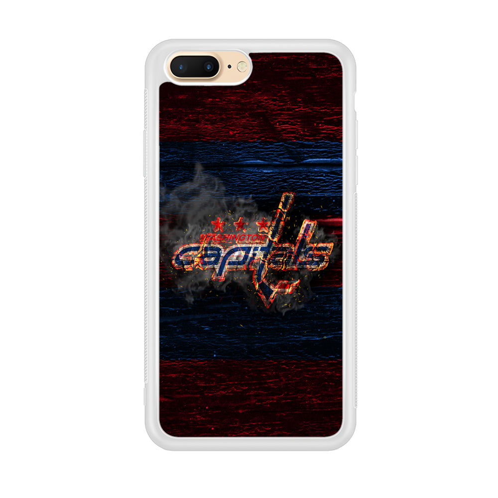 Hockey Washington Capitals NHL 001 iPhone 8 Plus Case-Phone Case-Rubber White (2D Case)-Altracase