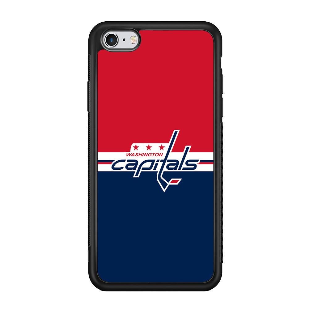 Hockey Washington Capitals NHL 002 iPhone 6 | 6s Case-Phone Case-Rubber Black (2D Case)-Altracase