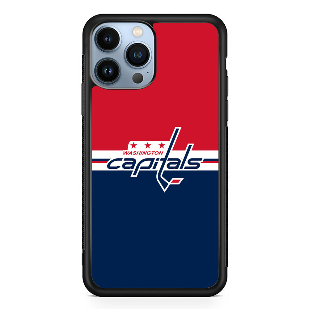 Hockey Washington Capitals NHL 002 iPhone 15 Pro Case-Phone Case-Rubber Black (2D Case)-Altracase