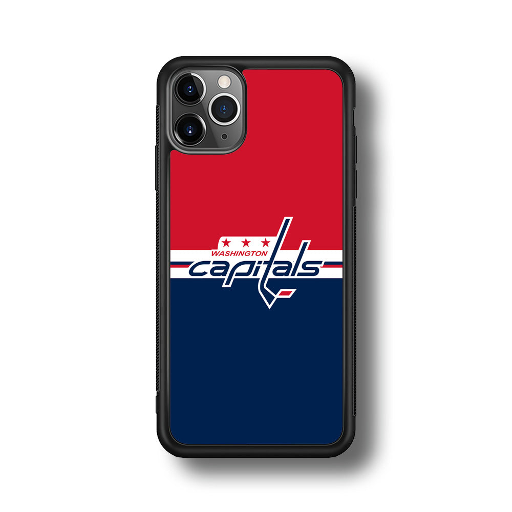 Hockey Washington Capitals NHL 002 iPhone 11 Pro Max Case-Phone Case-Rubber Black (2D Case)-Altracase