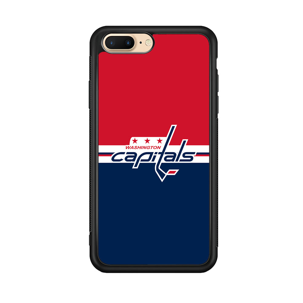 Hockey Washington Capitals NHL 002 iPhone 8 Plus Case-Phone Case-Rubber Black (2D Case)-Altracase