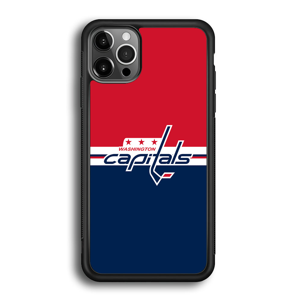 Hockey Washington Capitals NHL 002 iPhone 12 Pro Max Case-Phone Case-Rubber Black (2D Case)-Altracase
