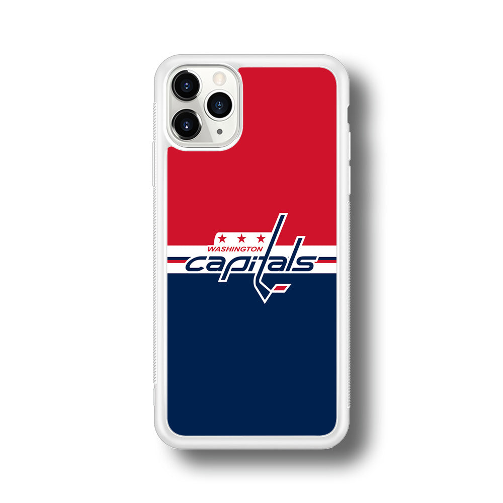 Hockey Washington Capitals NHL 002 iPhone 11 Pro Max Case-Phone Case-Rubber White (2D Case)-Altracase