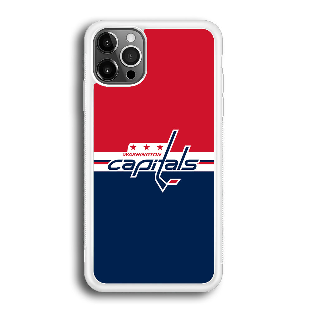 Hockey Washington Capitals NHL 002 iPhone 12 Pro Max Case-Phone Case-Rubber White (2D Case)-Altracase