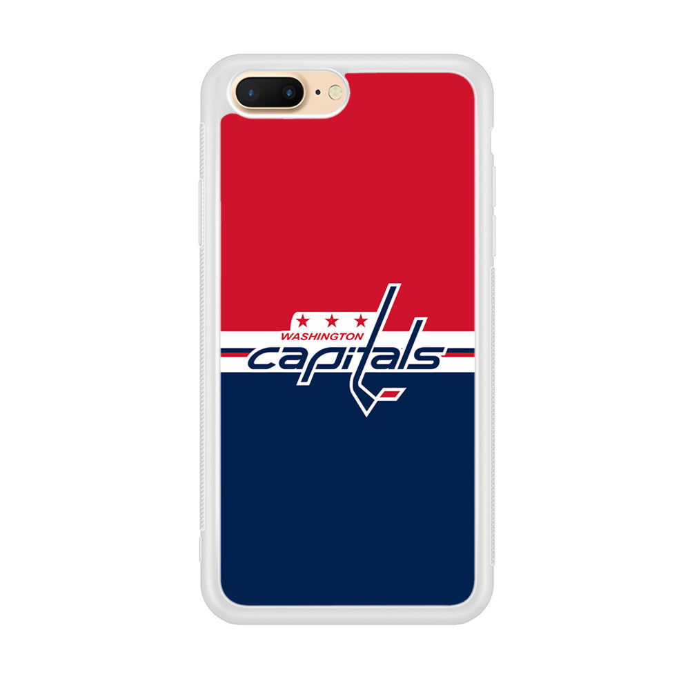 Hockey Washington Capitals NHL 002 iPhone 8 Plus Case-Phone Case-Rubber White (2D Case)-Altracase