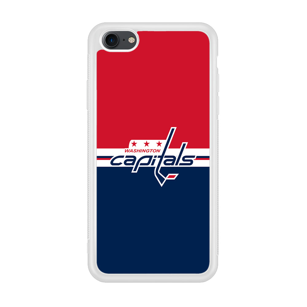 Hockey Washington Capitals NHL 002 iPhone 7 Case-Phone Case-Rubber White (2D Case)-Altracase