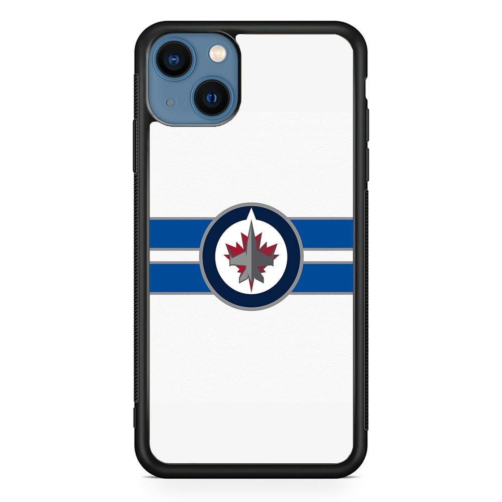 Hockey Winnipeg Jets NHL 001 iPhone 13 Mini Case-Phone Case-Rubber Black (2D Case)-Altracase