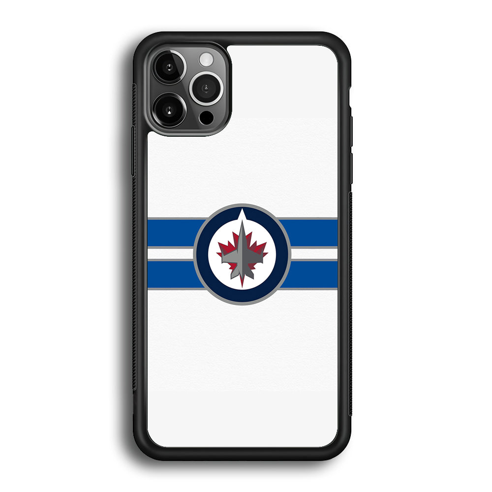 Hockey Winnipeg Jets NHL 001 iPhone 12 Pro Max Case-Phone Case-Rubber Black (2D Case)-Altracase