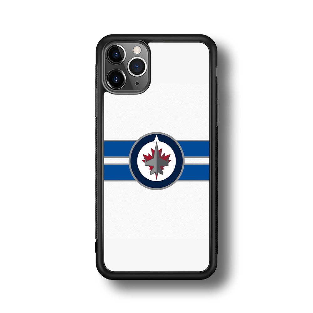 Hockey Winnipeg Jets NHL 001 iPhone 11 Pro Max Case-Phone Case-Rubber Black (2D Case)-Altracase